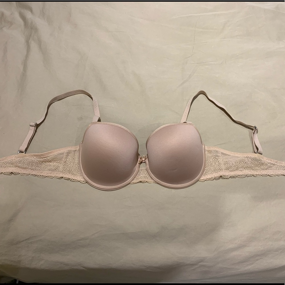 Chantelle Nude Lace Half Cup Bra 30DD LAST CHANCE